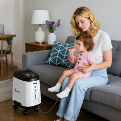 VARON Home Oxygen Concentrator 105W Pro Wheel Edition (1-9 settings)