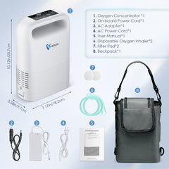 VARON 1-5L Pulse Flow Portable Oxygen Concentrator NT-02