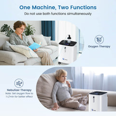 VARON Quiet 1–10 L/min Home Oxygen Concentrator Serene 3