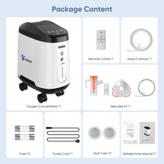 VARON Home Oxygen Concentrator 105W Pro Wheel Edition (1-9 settings)