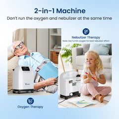VARON 1-9L Continuous Home Oxygen Concentrator VH-4