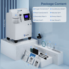 FDA Approval! VARON 0.5-5L Home Oxygen Concentrator Serene 5 with High Oxygen Purity
