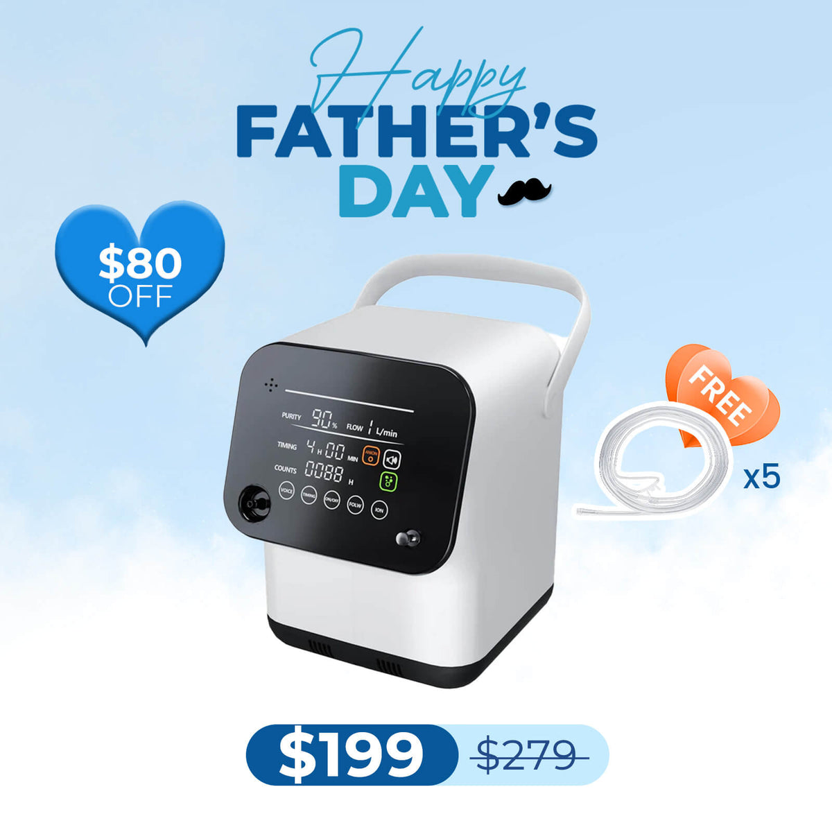 New Arrival! 1-7L/min Home Oxygen Concentrator ZY1SW